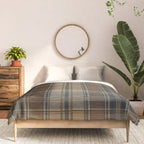 Classical Beige Brown Tartan Plaid Pattern Comforter Gallery Image 3