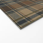 Classical Beige Brown Tartan Plaid Pattern Welcome Mat Gallery Image 2