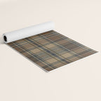 Classical Beige Brown Tartan Plaid Pattern Yoga Mat Gallery Image 2