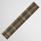 Classical Beige Brown Tartan Plaid Pattern Table Runner Gallery Image 3