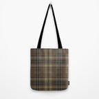 Classical Beige Brown Tartan Plaid Pattern Tote Bag Gallery Image 2