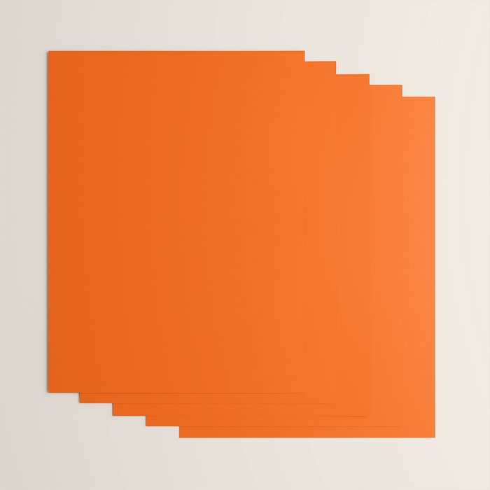 Orange Solid Color for Autumn Winter Collection  Wrapping Paper Gallery Image 3