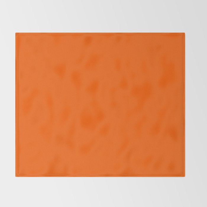 Orange Solid Color for Autumn Winter Collection  Throw Blanket Gallery Image 2