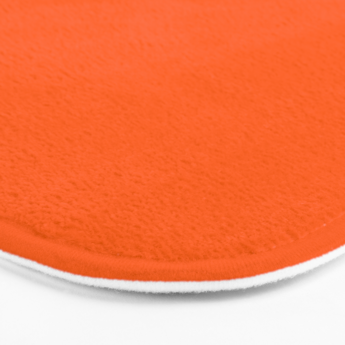 Orange Solid Color for Autumn Winter Collection  Bath Mat Gallery Image 3