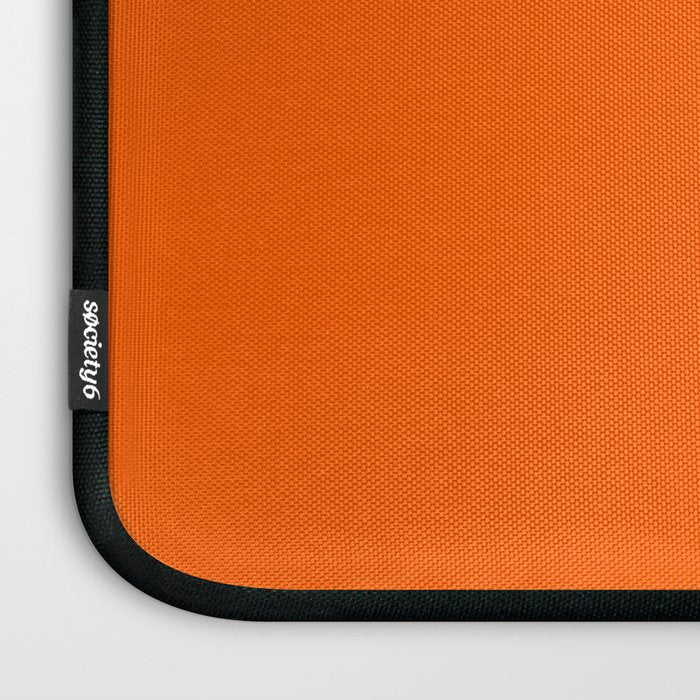 Orange Solid Color for Autumn Winter Collection  Laptop Sleeve Gallery Image 3