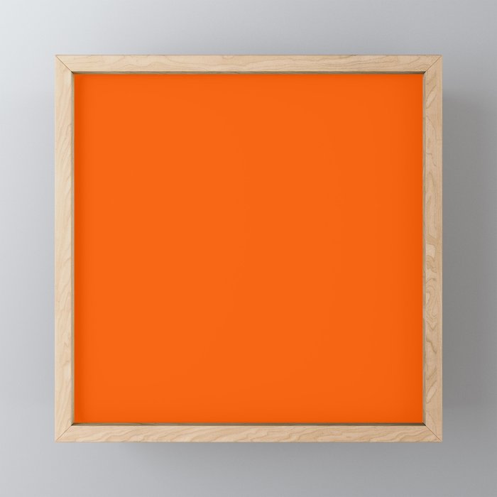 Orange Solid Color for Autumn Winter Collection  Mini Art Print Gallery Image 1