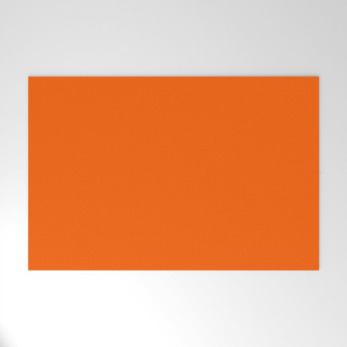 Orange Solid Color for Autumn Winter Collection  Welcome Mat Gallery Image 1