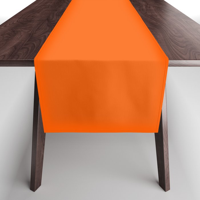 Orange Solid Color for Autumn Winter Collection  Table Runner Gallery Image 1