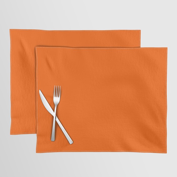 Orange Solid Color for Autumn Winter Collection  Placemat Gallery Image 1