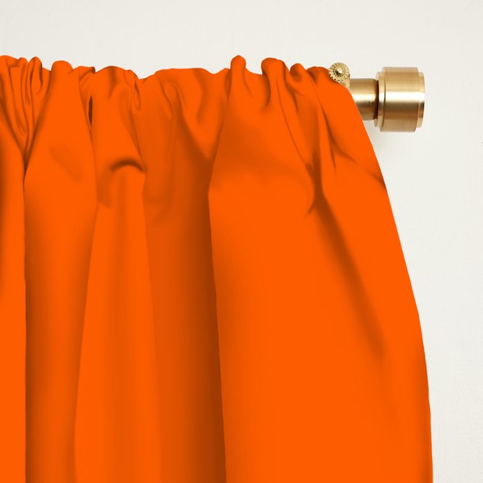 Orange Solid Color for Autumn Winter Collection  Window Curtain Gallery Image 2