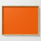 Orange Solid Color for Autumn Winter Collection  Serving Tray Gallery Image 1