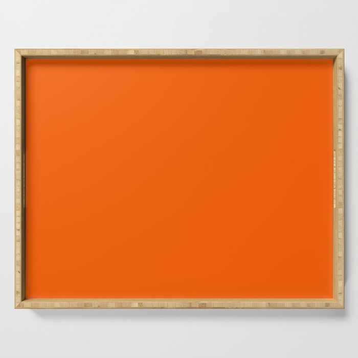 Orange Solid Color for Autumn Winter Collection  Serving Tray Gallery Image 1
