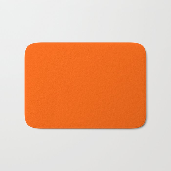 Orange Solid Color for Autumn Winter Collection  Bath Mat Gallery Image 1