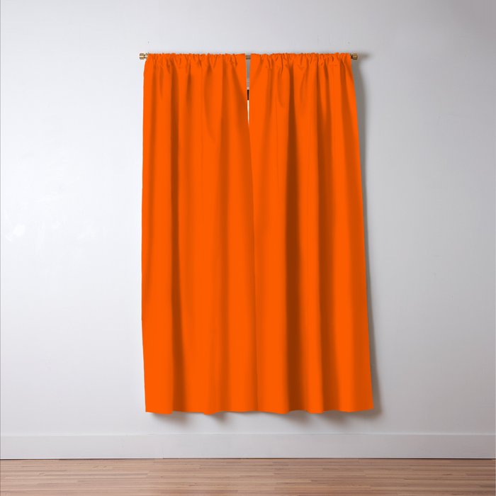 Orange Solid Color for Autumn Winter Collection  Window Curtain Gallery Image 3
