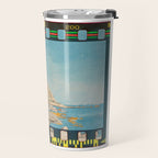 Technicolor Coastal Beach Travel Mug Gallery Image 2