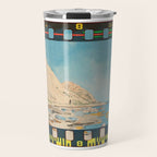 Technicolor Coastal Beach Travel Mug Gallery Image 1