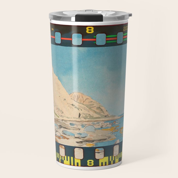 Technicolor Coastal Beach Travel Mug Gallery Image 1