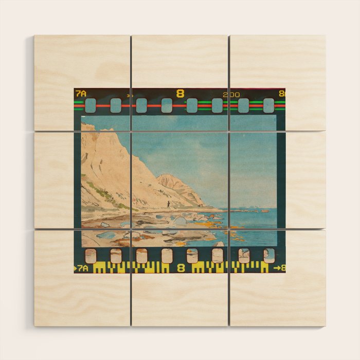 Technicolor Coastal Beach Wood Wall Art Gallery Image 1