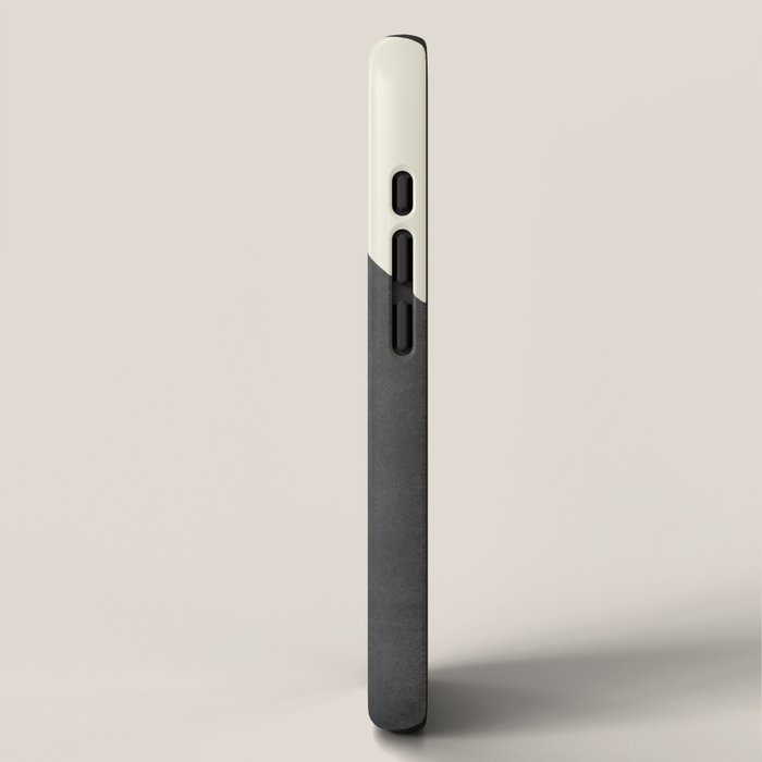 Halfmoon Colorblock - Gold Charcoal iPhone Case Gallery Image 2
