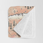 Monte Vista - peach Throw Blanket Gallery Image 3