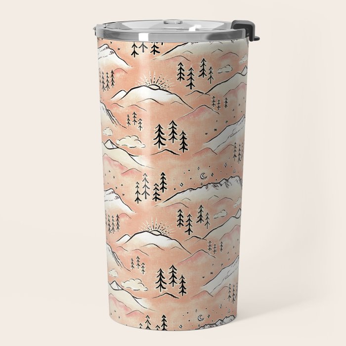 Monte Vista - peach Travel Mug Gallery Image 2