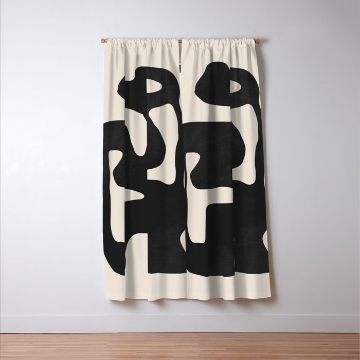 Modern Abstract Shapes 42 Window Curtain Gallery Image 3