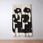 Modern Abstract Shapes 42 Window Curtain Gallery Image 3