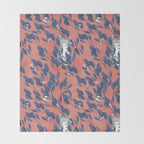 in the wild // repeat pattern Throw Blanket Gallery Image 2