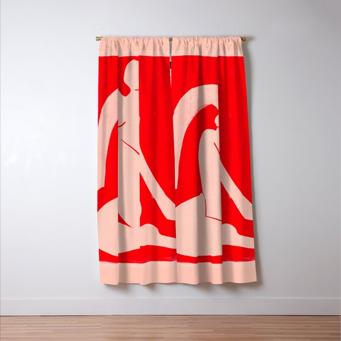 Abstract Art Female Figure 29 Window Curtain Gallery Image 3