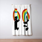 Rainbow cat Window Curtain Gallery Image 3