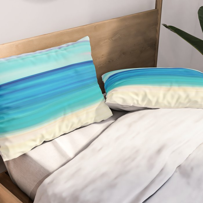 Abstract Seascape 11 Pillow Sham Gallery Image 2