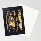 Tuna Anatomy Japanese Maguro Sushi - Black Sand Stationery Card Gallery Image 2