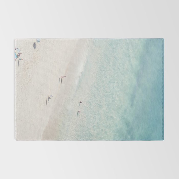 Beach Love 2 (part of a diptych) - Aerial Beach - Ocean - Travel photography Rug Gallery Image 2