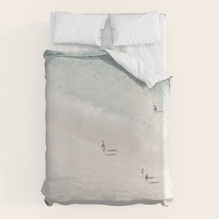 Beach Love 2 (part of a diptych) - Aerial Beach - Ocean - Travel photography Duvet Cover Gallery Image 6