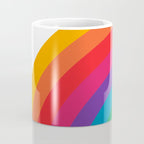 Retro Bright Rainbow - Left Side Coffee Mug Gallery Image 4