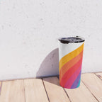 Retro Bright Rainbow - Left Side Travel Mug Gallery Image 4