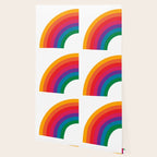 Retro Bright Rainbow - Left Side Wallpaper Gallery Image 2