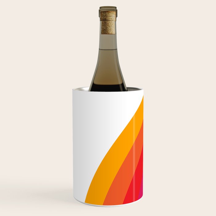 Retro Bright Rainbow - Left Side Wine Chiller Gallery Image 2