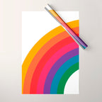 Retro Bright Rainbow - Left Side Wrapping Paper Gallery Image 1