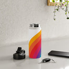Retro Bright Rainbow - Left Side Water Bottle Gallery Image 5