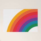Retro Bright Rainbow - Left Side Welcome Mat Gallery Image 1