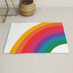 Retro Bright Rainbow - Left Side Rug Gallery Image 1