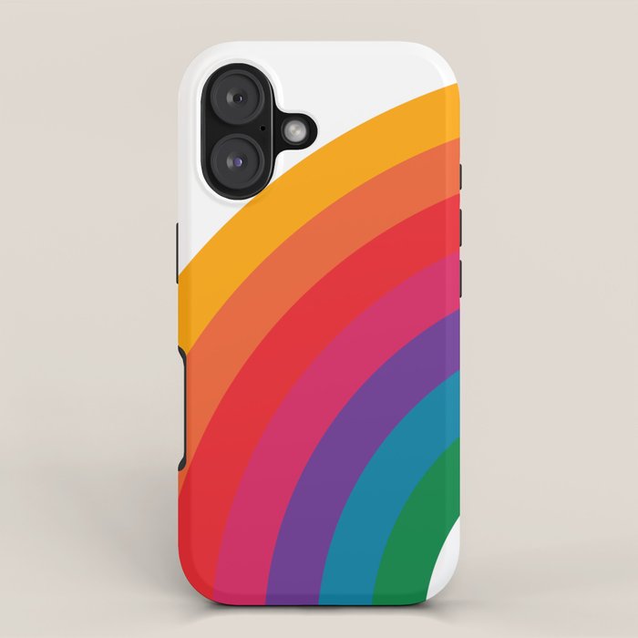 Retro Bright Rainbow - Left Side iPhone Case Gallery Image 1