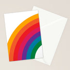 Retro Bright Rainbow - Left Side Stationery Card Gallery Image 2