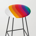 Retro Bright Rainbow - Left Side Stool Gallery Image 2