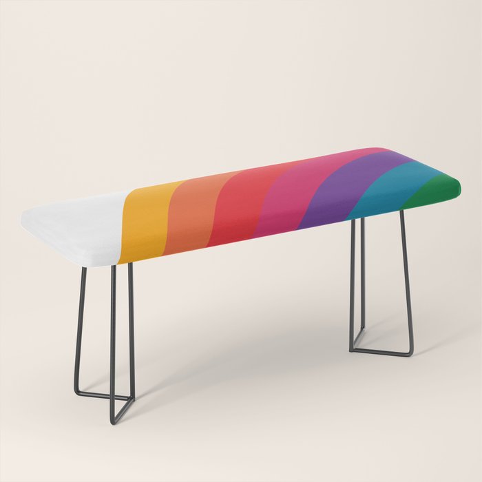 Retro Bright Rainbow - Left Side Bench Gallery Image 1