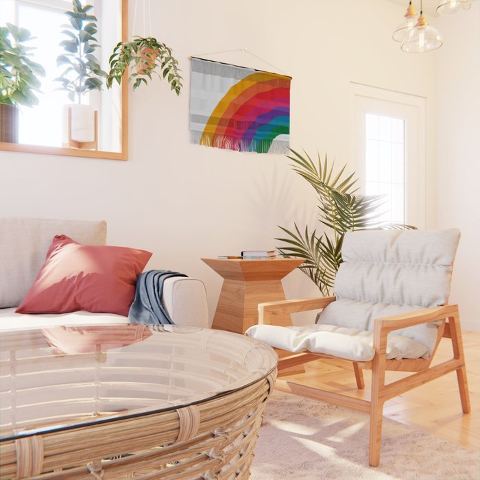 Retro Bright Rainbow - Left Side Wall Hanging Gallery Image 2