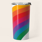 Retro Bright Rainbow - Left Side Travel Mug Gallery Image 2