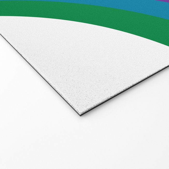Retro Bright Rainbow - Left Side Welcome Mat Gallery Image 2