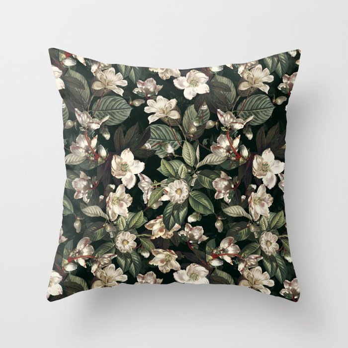 Dark Garden IX Throw Pillow Gallery Image 6